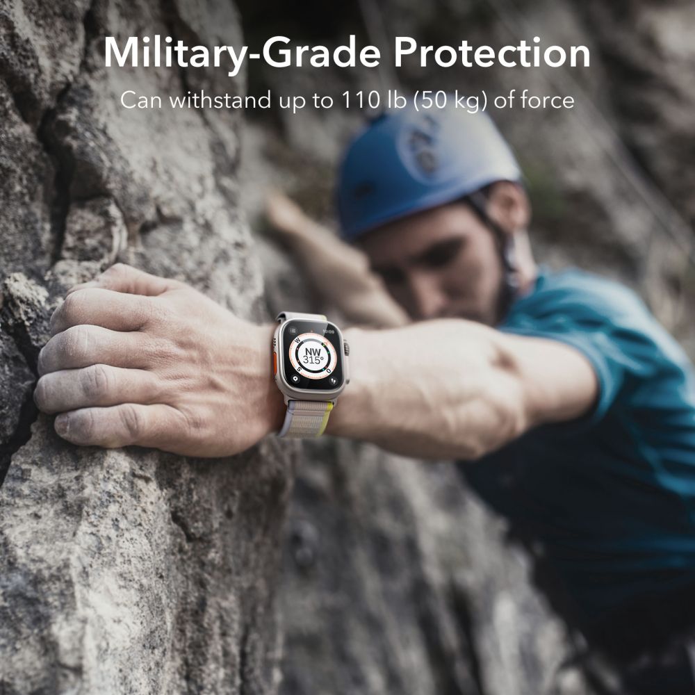 ESR Armorite 2-pack Tempered Glass for Apple Watch Ultra 49mm - Titaniumeng