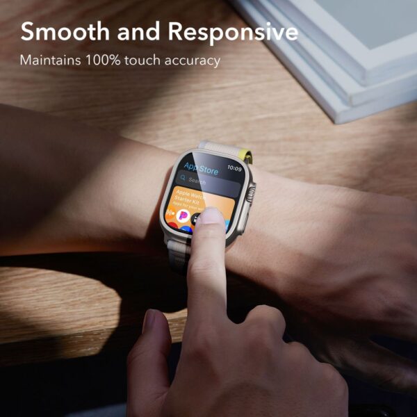 ESR Armorite 2-pack Tempered Glass for Apple Watch Ultra 49mm - Titaniumeng