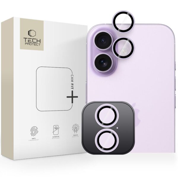 Tech-Protect Camring Fit+ Camera Cover for iPhone 17 - Purpleeng