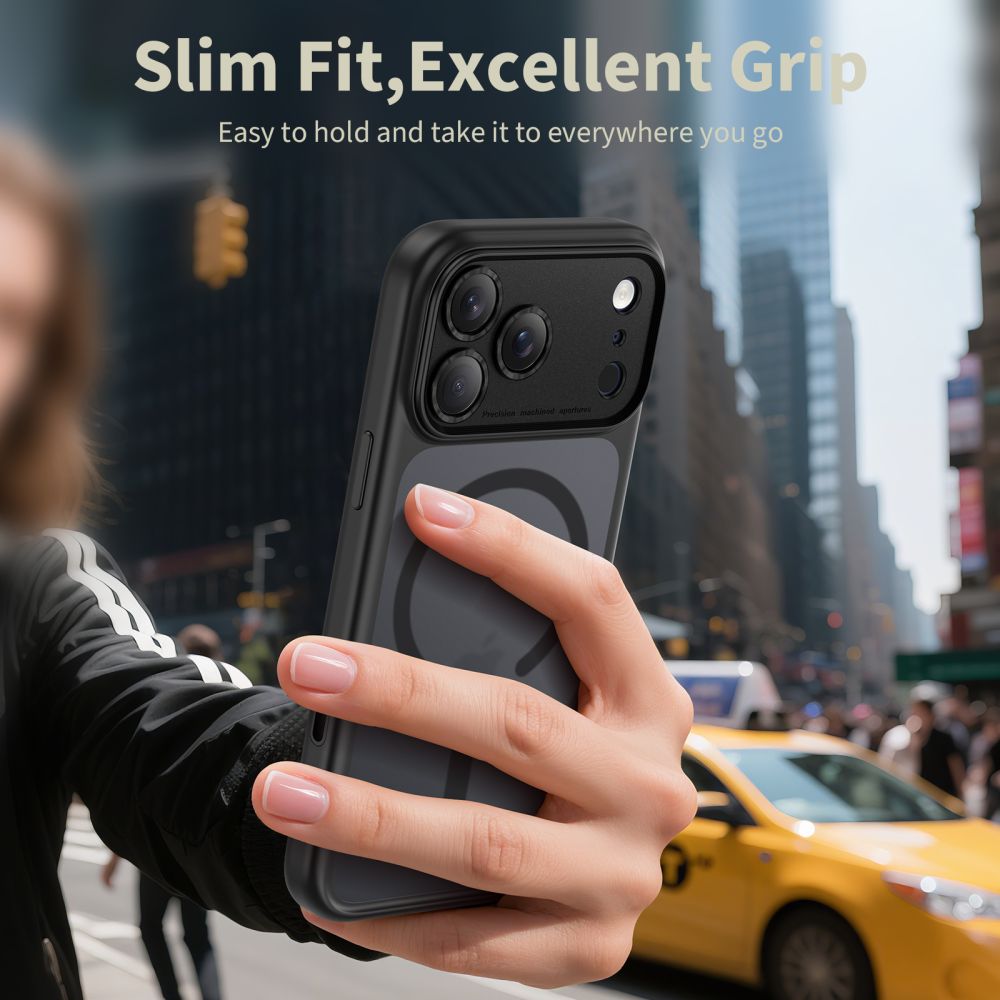 Tech-Protect Magpeak Magsafe CC Case for iPhone 17 Pro - Matte Blackeng