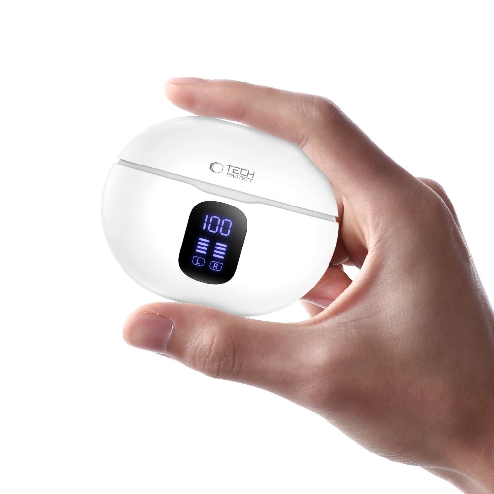 Tech-Protect UltraBoost TWS Pro G2 Headphones - Whiteeng