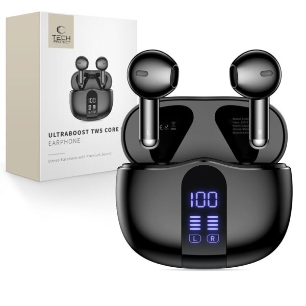 Tech-Protect UltraBoost TWS Core G2 Headphones - Blackeng