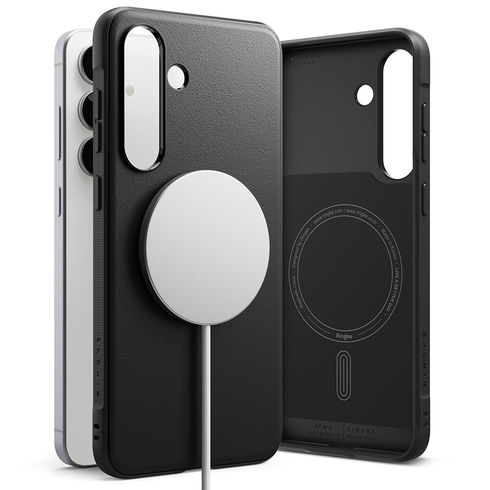Ringke Onyx Magnetic MagSafe Case for Samsung Galaxy S25 FE - Blackeng