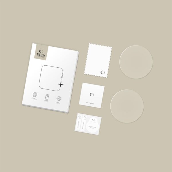 CREATOR: gd-jpeg v1.0 (using IJG JPEG v62), quality = 80 Tech-Protect Glass Fit+ 2-pack tempered glass for Huawei Watch GT 6 46mm - transparenteng