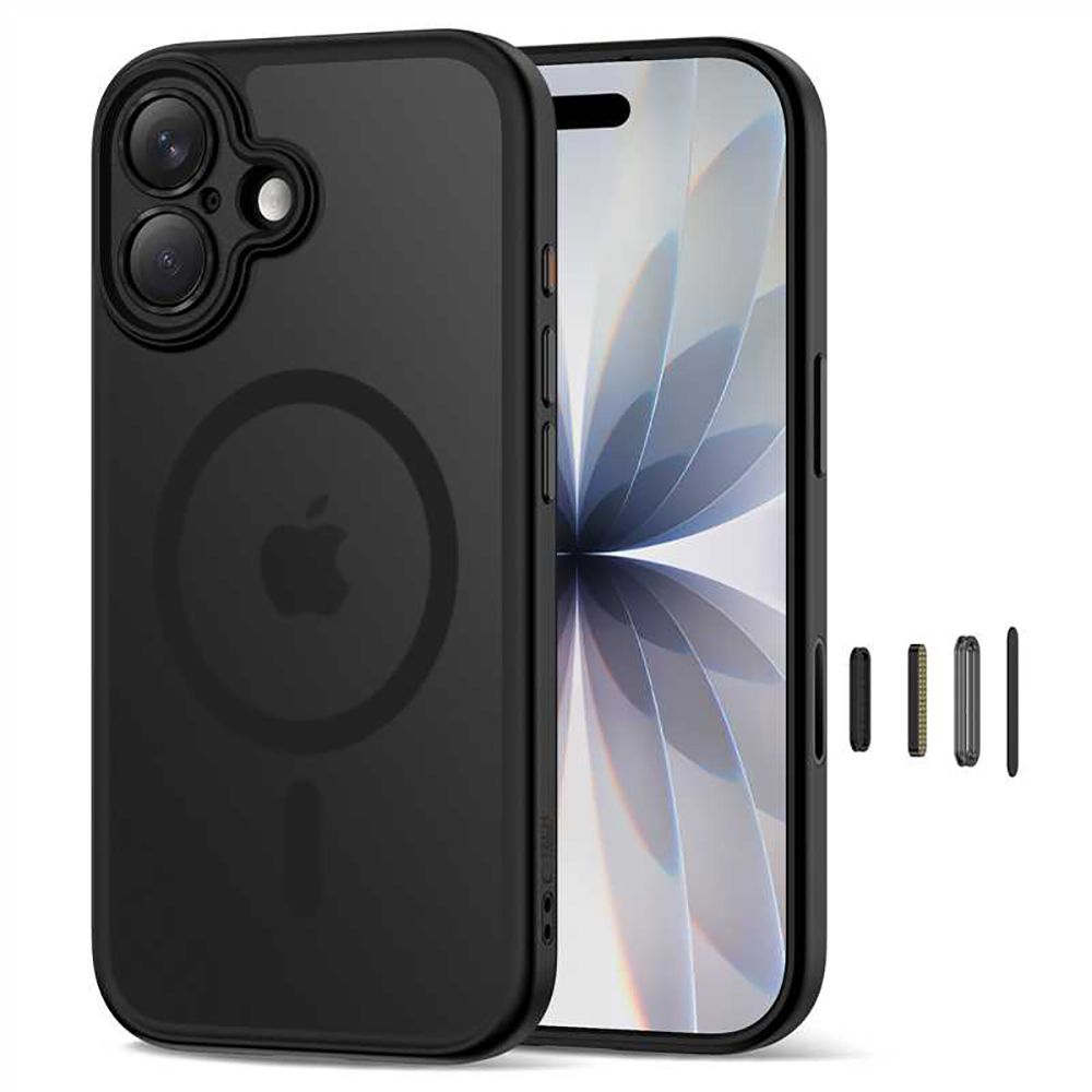 Tech-Protect Magpeak Magsafe CC Case for iPhone 17 - Matte Blackeng