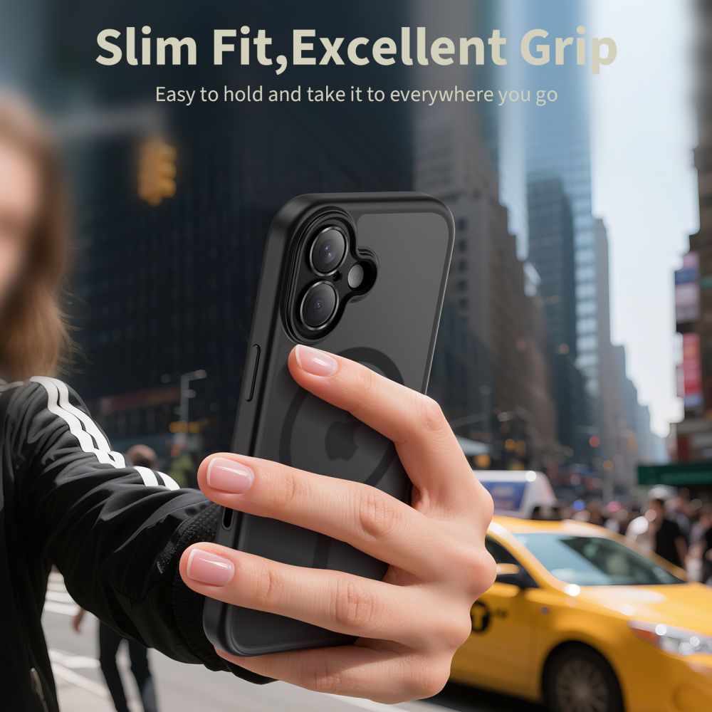 Tech-Protect Magpeak Magsafe CC Case for iPhone 17 - Matte Blackeng