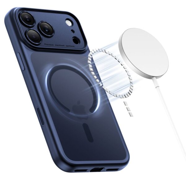 Tech-Protect Magpeak Magsafe CC Case for iPhone 17 Pro - Matte Navy Blueeng