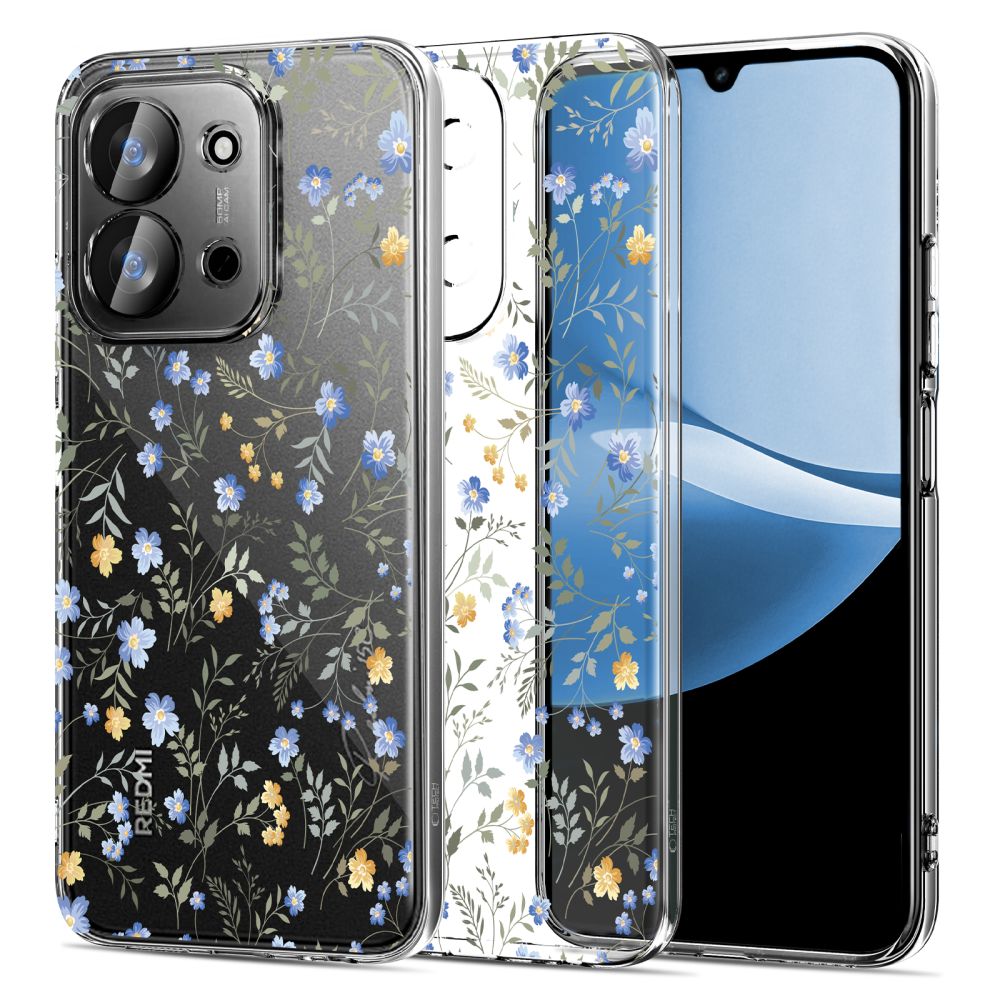 Tech-Protect FlexAir Case for Xiaomi Redmi 15C 173mm / Poco 85C 173mm - Daisies with Leaveseng