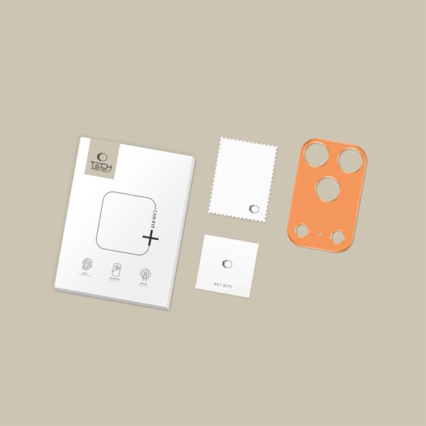 CREATOR: gd-jpeg v1.0 (using IJG JPEG v62), quality = 80 Tech-Protect Camalloy Fit+ Camera Cover for iPhone 17 Pro Max - Orangeeng