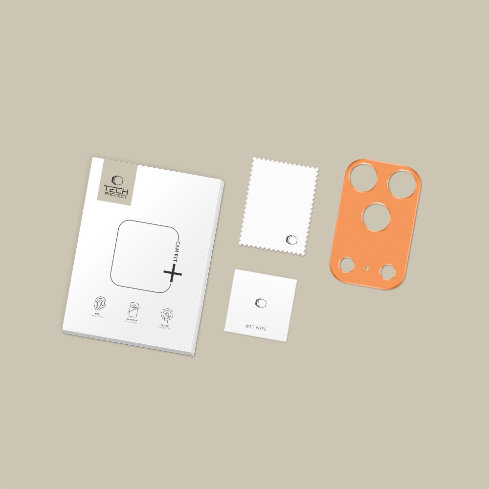 CREATOR: gd-jpeg v1.0 (using IJG JPEG v62), quality = 80 Tech-Protect Camalloy Fit+ Camera Cover for iPhone 17 Pro Max - Orangeeng