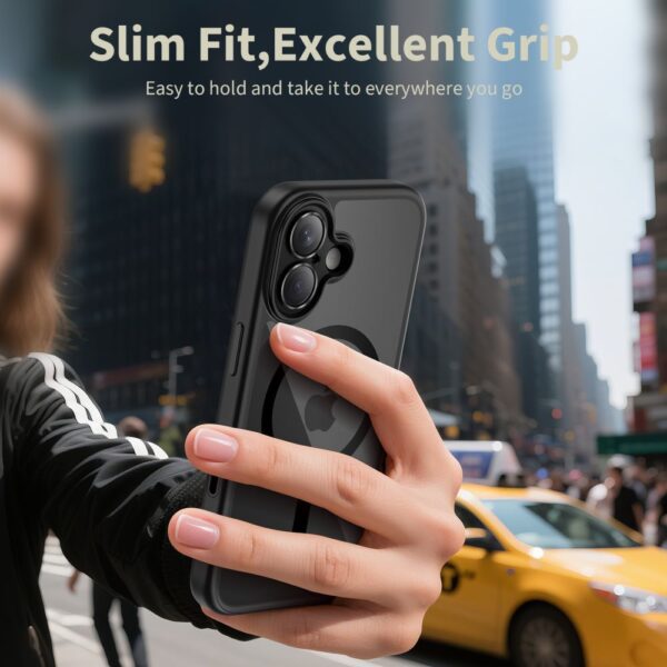 Tech-Protect Magpeak Magsafe CC Case for iPhone 17 - Clear Blackeng