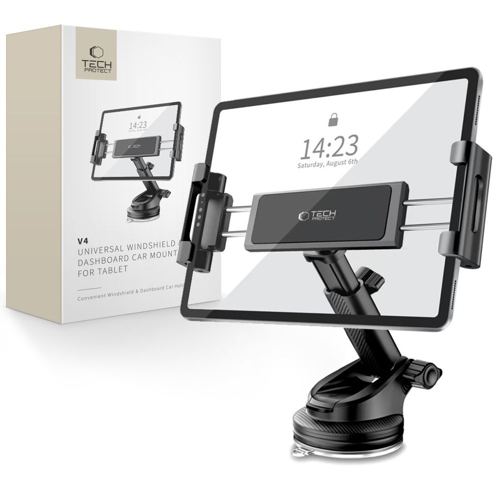 CREATOR: gd-jpeg v1.0 (using IJG JPEG v62), quality = 80 Tech-Protect V4 Car Tablet Holder for Cockpit Mount - Blackeng
