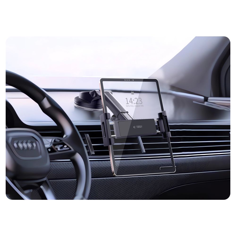 CREATOR: gd-jpeg v1.0 (using IJG JPEG v62), quality = 80 Tech-Protect V4 Car Tablet Holder for Cockpit Mount - Blackeng
