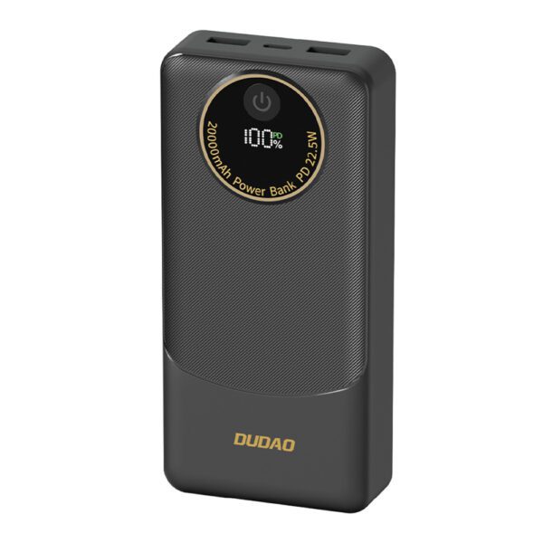 Powerbank Dudao K12Pro 22.5W PD 20000mAh USB-A, USB-C - blackeng
