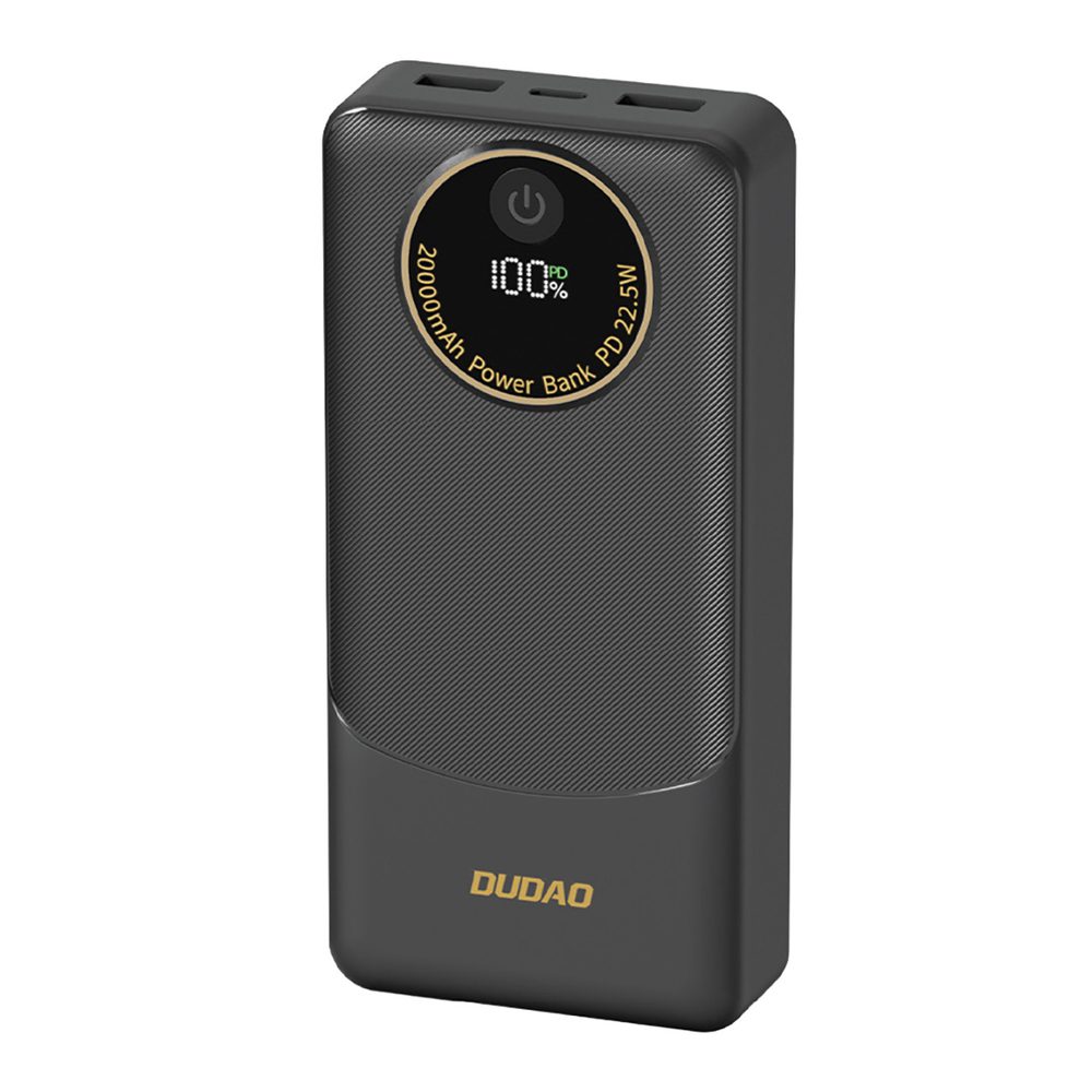 Powerbank Dudao K12Pro 22.5W PD 20000mAh USB-A, USB-C - blackeng