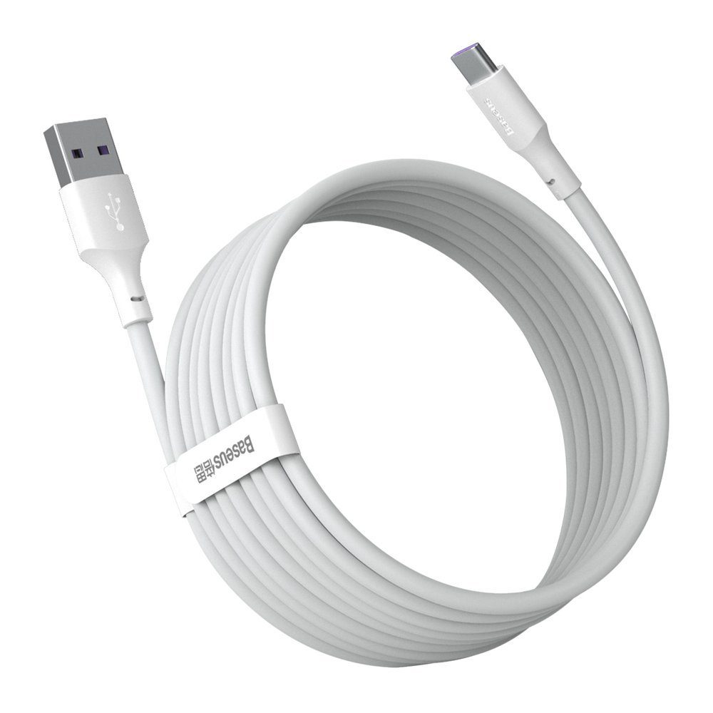Baseus 2x USB-A - USB Type C cable fast charging Quick Charge 40 W 5 A 1.5 m - white (TZCATZJ-02)eng