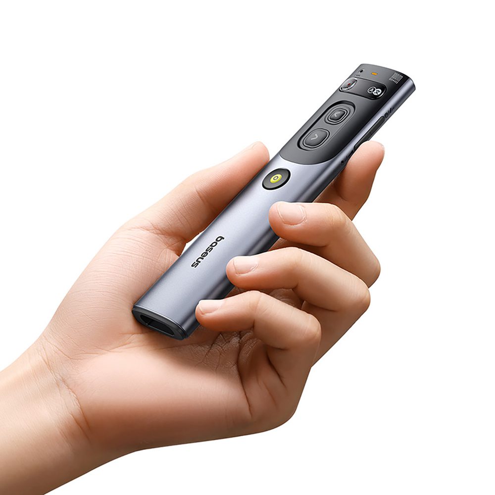 Baseus Orange Dot Laser Pointer with AI and Automatic Translation - Gray (with battery)eng