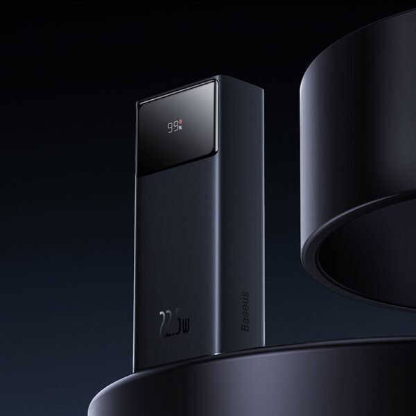 Baseus EnerFill FP41 30000mAh 22.5W Power Bank with Baseus Simple USB-A - USB-C 3A 30cm Cable - Blackeng