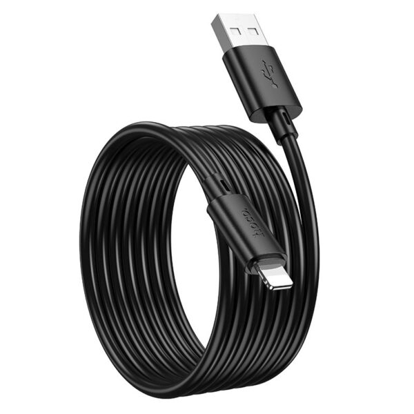 2099e0a4b5c4ba3eb849571f550472ba Cable USB A to Lightning Hoco 2,4A 2 m X88 black