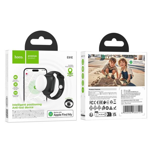 20cfa027cdfe07db603f1bb6ce5e1c44 Locator compatible with Apple Find My Hoco E91E bracelet type black