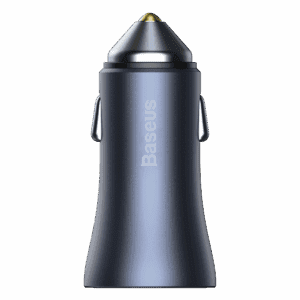 Baseus car charger Golden Contactor Pro PD 40W 1x USB 1x USB-C dark gray