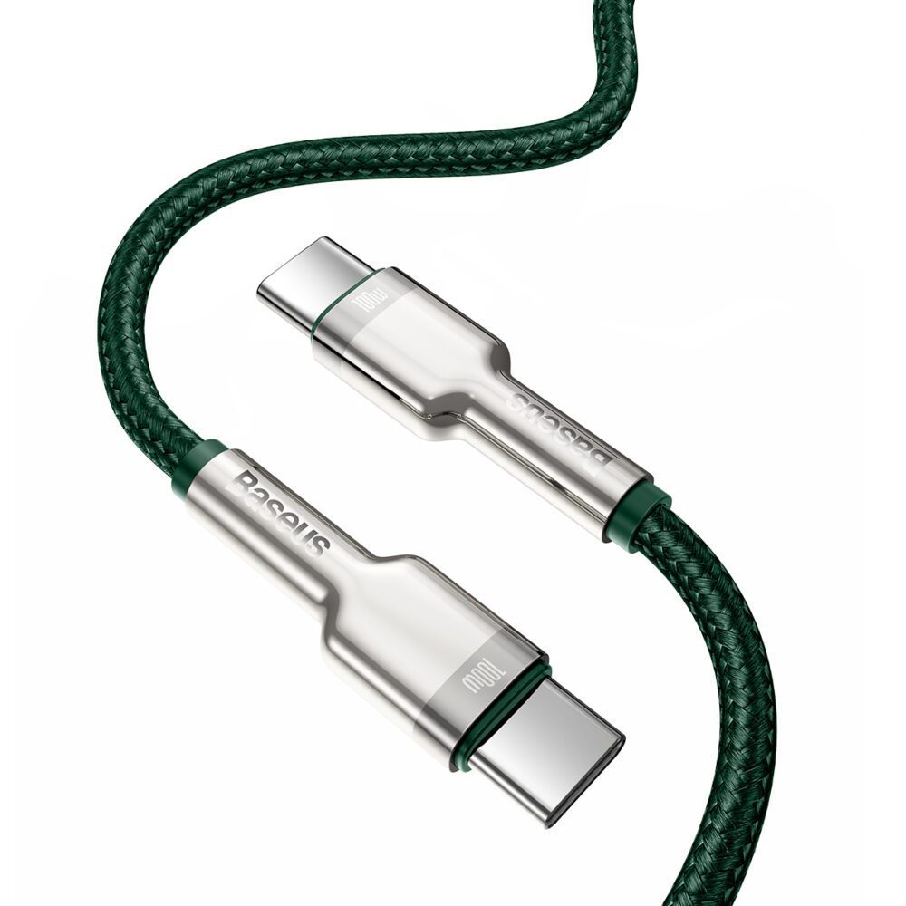 Baseus cable Cafule Metal PD USB-C - USB-C 2,0 m green 100W
