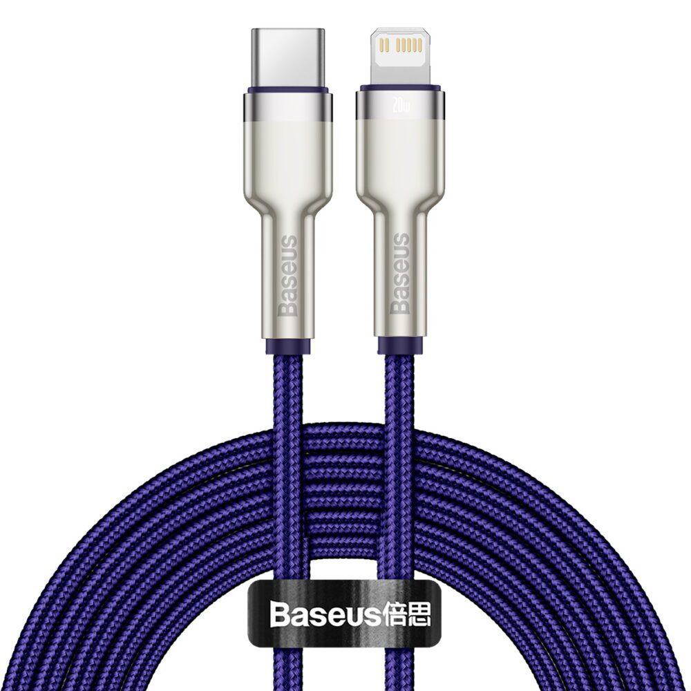 Baseus cable Cafule Metal PD USB-C - Lightning 2,0 m purple 20W