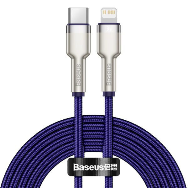 Baseus cable Cafule Metal PD USB-C - Lightning 2,0 m purple 20W