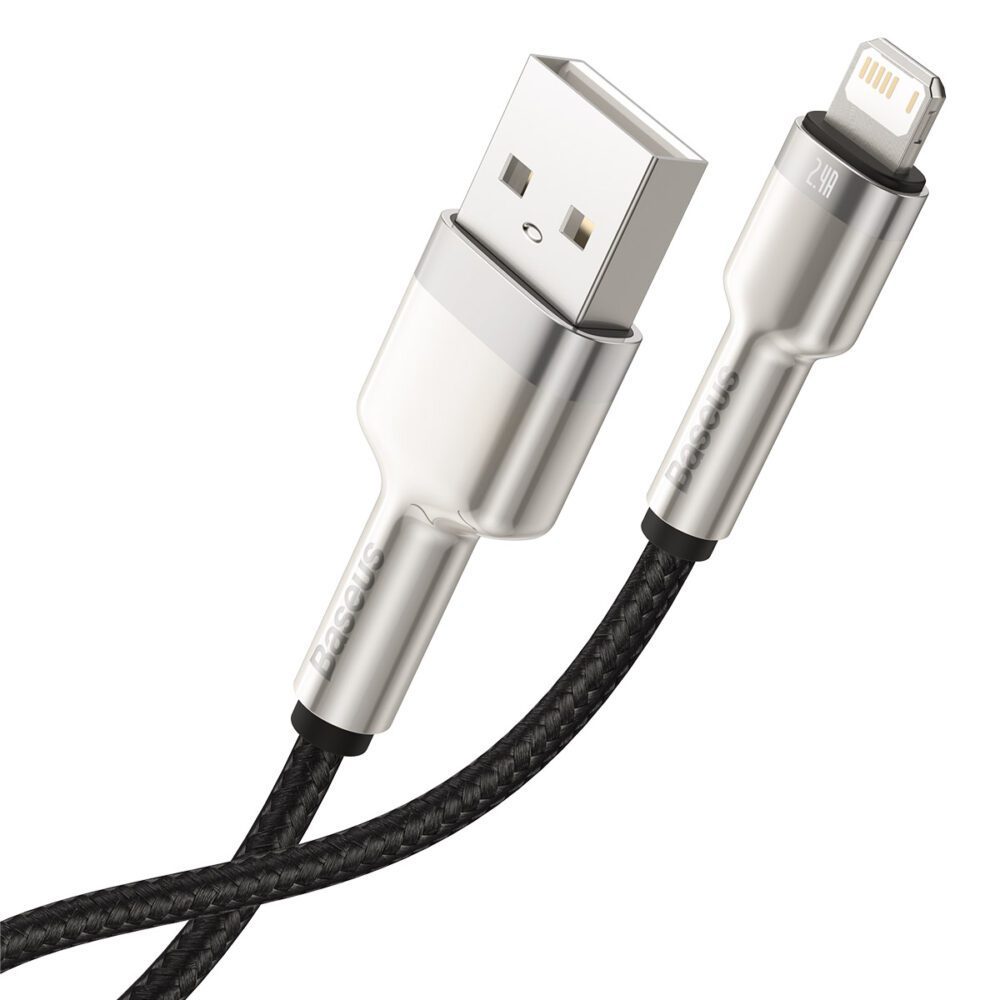 Baseus cable Cafule Metal USB - Lightning 0,25 m 2,4A black