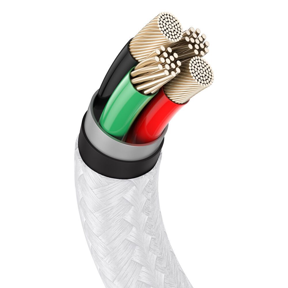 Baseus cable Cafule Metal USB - Lightning 1,0 m 2,4A white