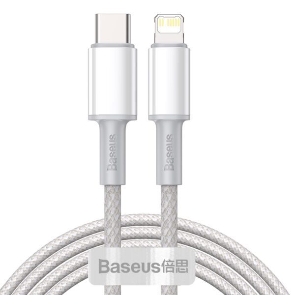 218590_oryg Baseus cable High Density PD USB-C - Lightning 2,0 m white 20W