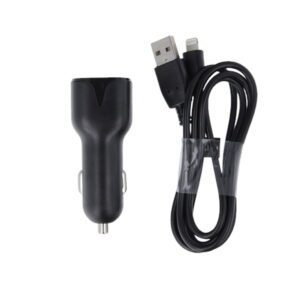 Maxlife MXCC-01 car charger 1x USB 2.1A black + Lightning cable