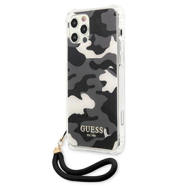 230512_oryg Guess case for iPhone 11 GUHCN61KSARBK black hard case Camo Collection
