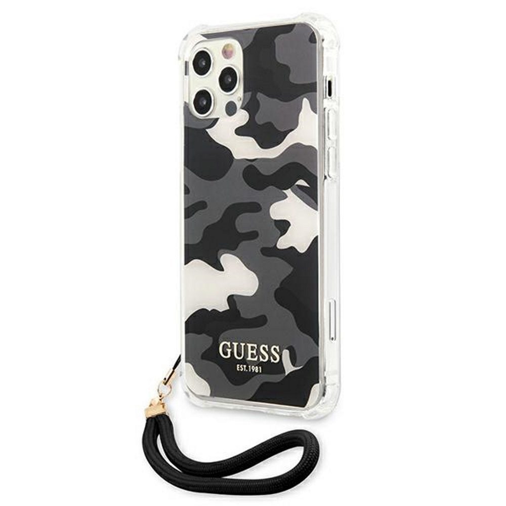 230512_oryg Guess case for iPhone 11 GUHCN61KSARBK black hard case Camo Collection
