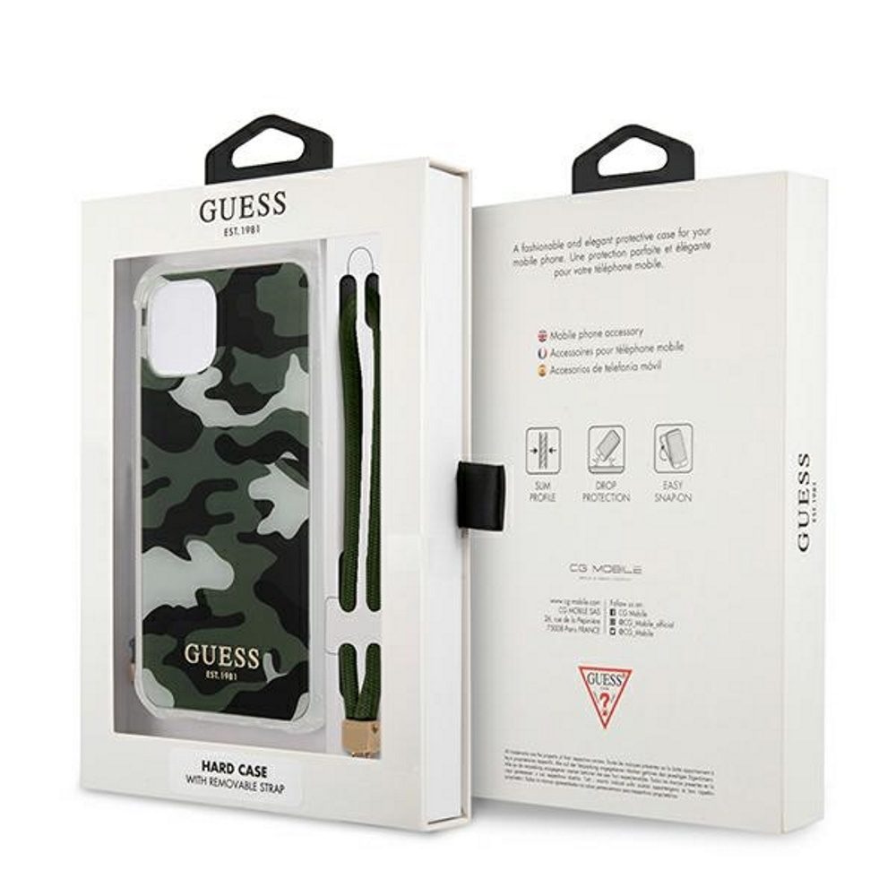 230528_oryg Guess case for iPhone 12 Pro Max 6,7" GUHCP12LKSARKA khaki hard case Camo Collection