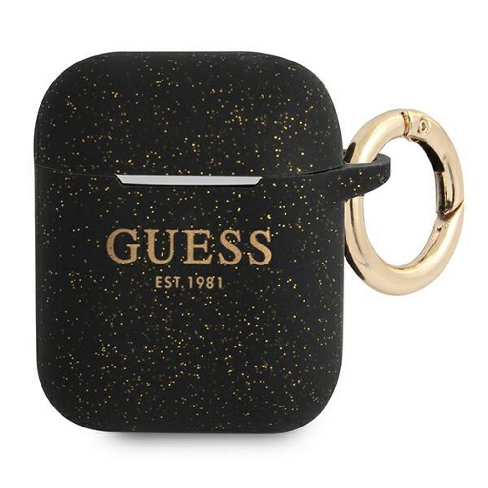 231790_oryg Guess case for AirPods GUA2SGGEK black Silicone Glitter