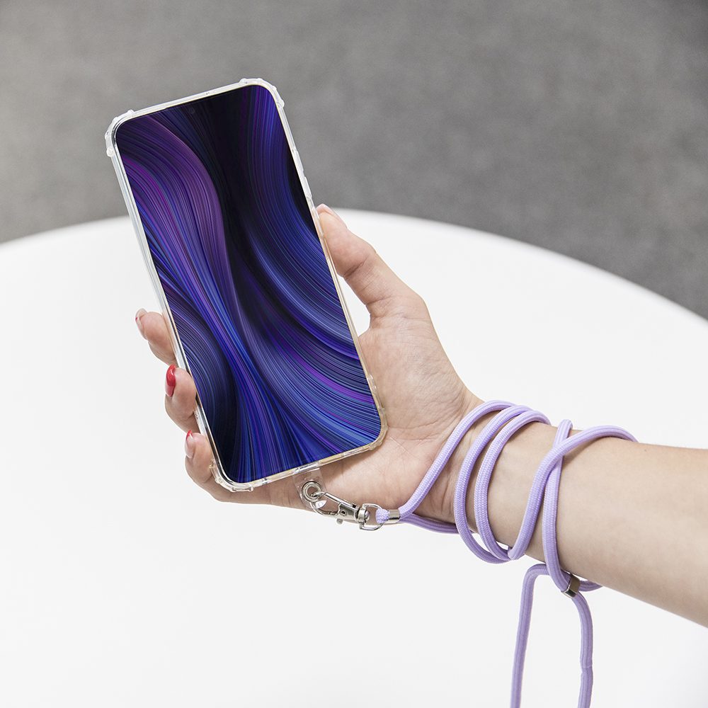 Universal neck strap for phones violet