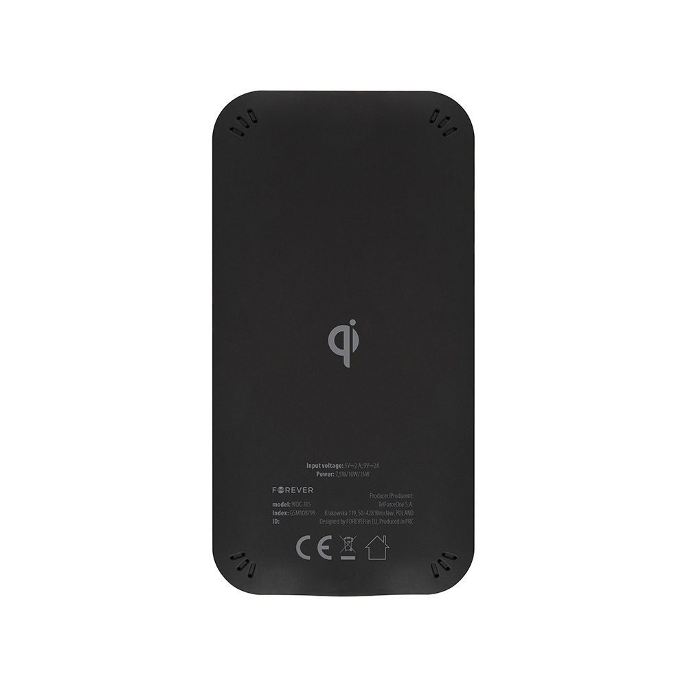 Forever wireless charger WDC-115 15W black