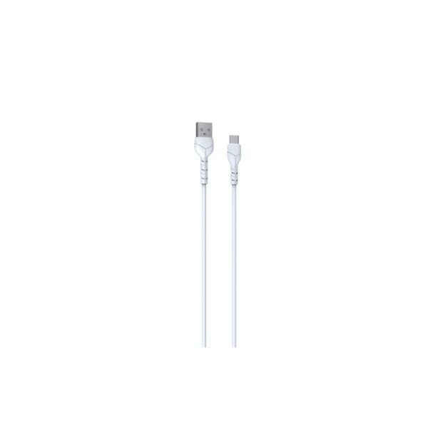 Devia cable Kintone V2 EC305  USB - USB-C 1,0 m 2,1A white set 30 pcs