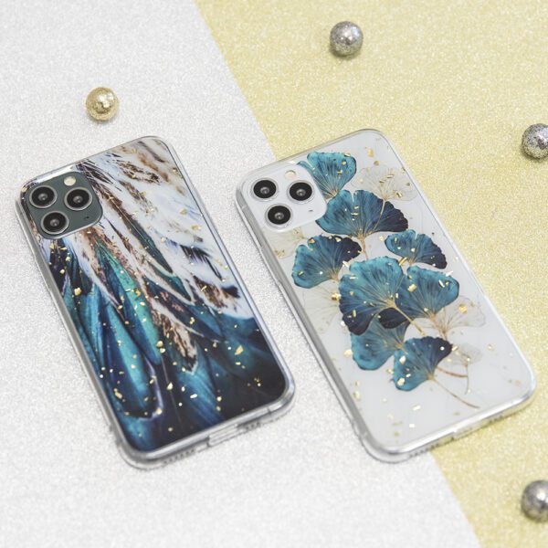 Gold Glam case for Xiaomi Redmi 13C 4G / 13C 5G / Poco C65 feathers