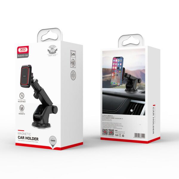 250853_oryg XO car holder C83 magnet black with suction cup
