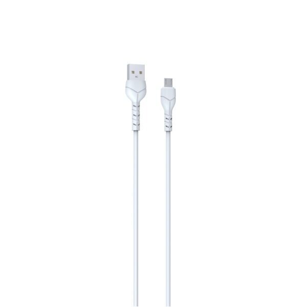 Devia cable Kintone EC144 USB - MicroUSB 1,0 m 2,1A white