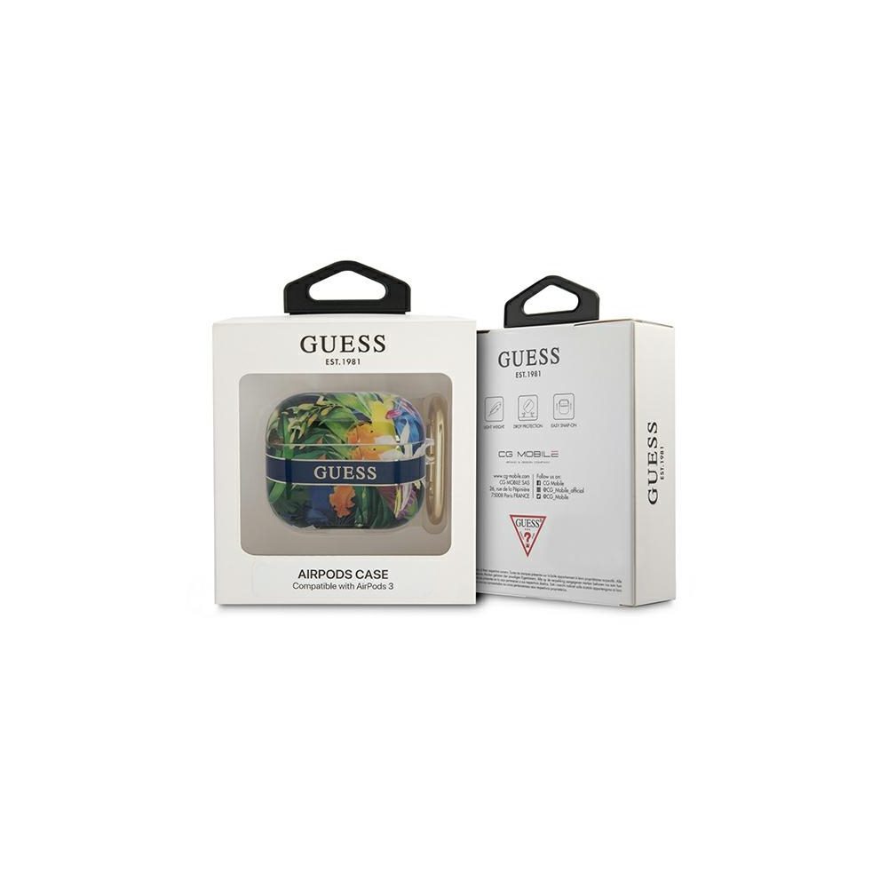 267039_oryg Guess case for Airpods 3 GUA3HHFLB blue Flower