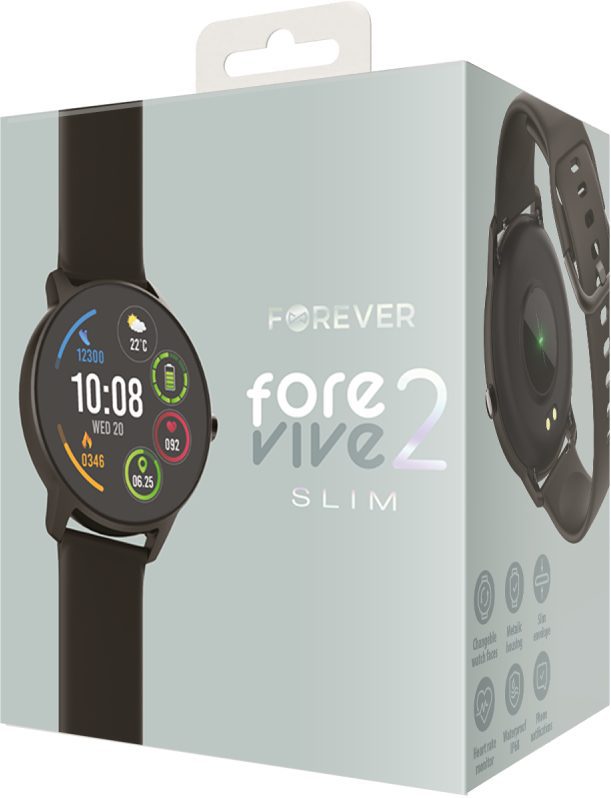 Forever Smartwatch ForeVive 2 Slim SB-325 black