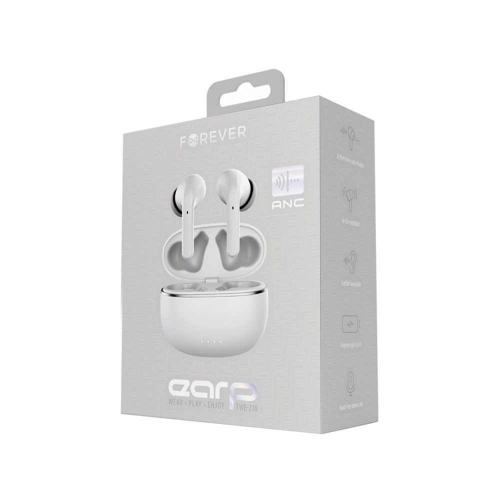 Forever Bluetooth ANC earphones TWE-210 Earp white