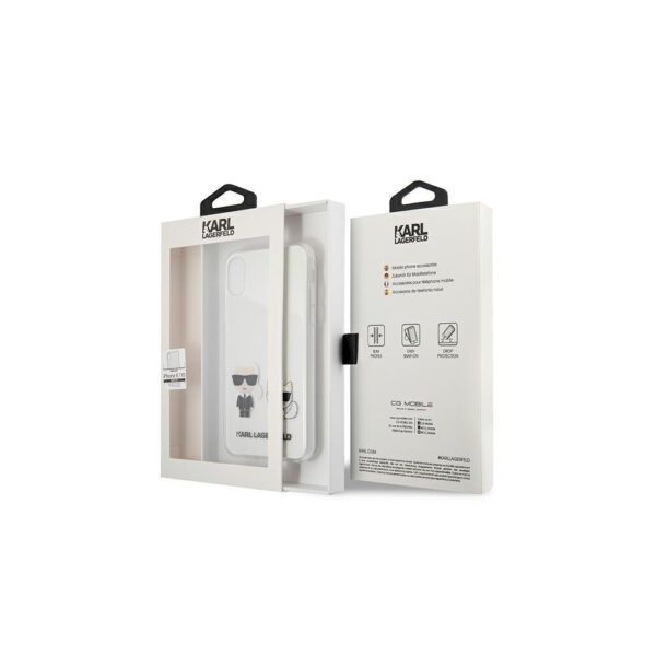272421_oryg Karl Lagerfeld case for iPhone XS Max KLHCI65CKTR hardcase PC/TPU IK + Choupette Transparent