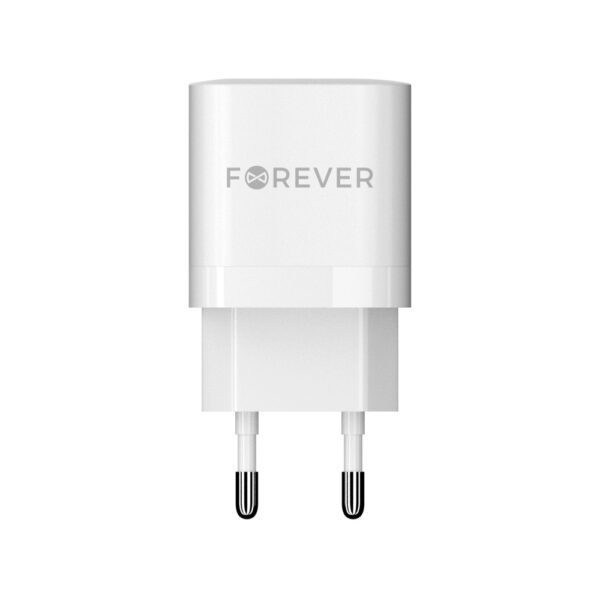 Forever TC-05-33AC GaN PD QC charger 1x USB-C 1x USB 33W white