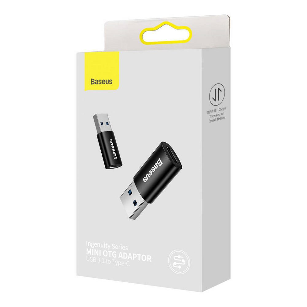 Baseus adapter Ingenuity USB-A 3.1 to USB-C black OTG