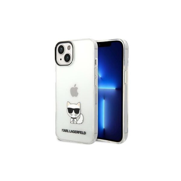 Karl Lagerfeld case for iPhone 14 Plus 6,7" KLHCP14MCTTR transparent hardcase Choupette Body