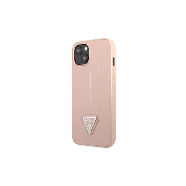 286752_oryg Guess case for iPhone 14 Pro 6,1" GUHCP14LPSATLP pink HC Saffiano PU Triangle